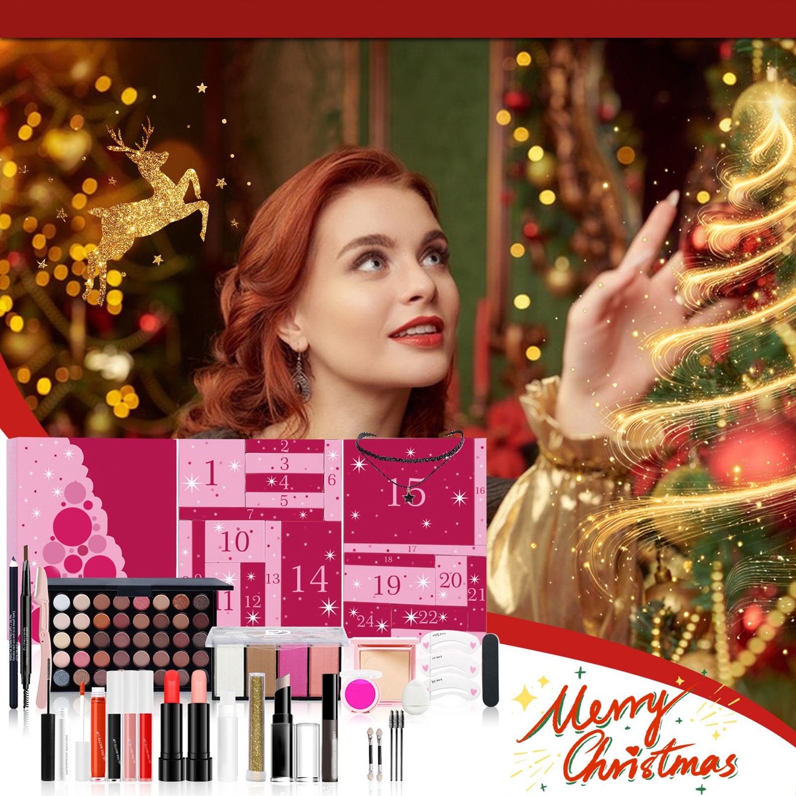 Beauty Makeup School - สาวแต่งหน้า Advent ปฏิทิน Surprise กล่องตาบอด 24