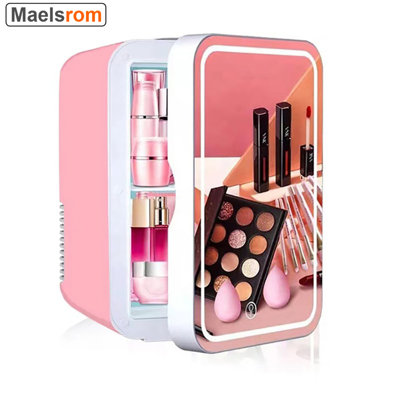 Beauty Makeup Fridge - เครื่องสำอางค์ตู้เย็นขนาดเล็กสำหรับ Skin Care/แต่งหน้า8LPortable ความงามตู้เย็น DIY ชั้นวางสำหรับห้องนอนหอพักสำนักงานขนาดเล็ก