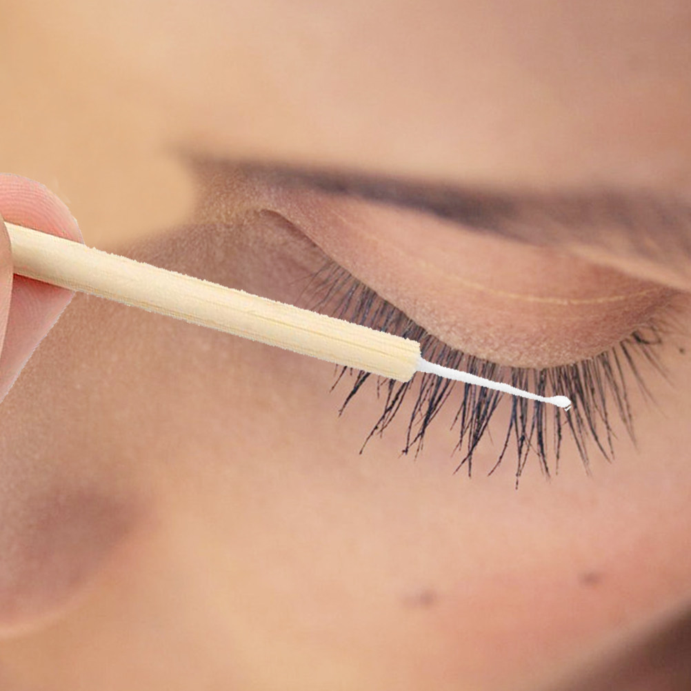 Beauty For You Makeup - สำลีทำความสะอาดขนตาแบบใช้แล้วทิ้ง 50 ชิ้น สำหรับต่อขนตา สำลีทำความสะอาดสำหรับแต่งหน้า สำลีทำความสะอาดขนตาสำหรับใช้ในบ้านและร้านเสริมสวย