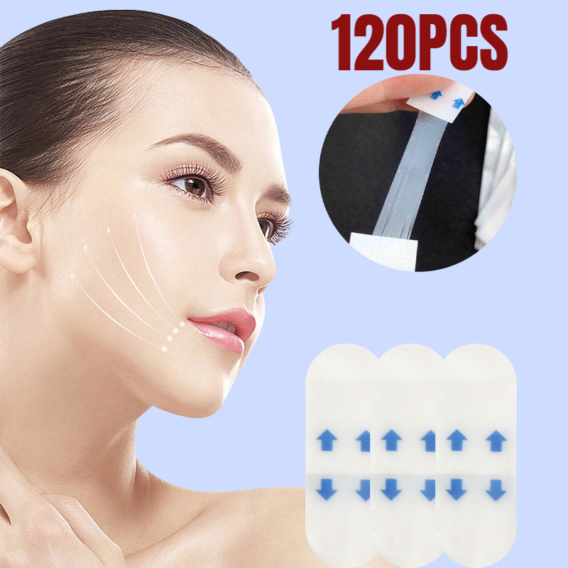 Makeup Beauty Ro - แผ่นยกกระชับใบหน้า 120/80/40 แผ่น แบบใส ไม่เห็นรอยต่อ ใช้กับเครื่องสำอางได้