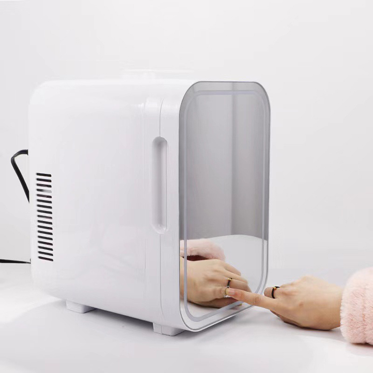 Beauty Makeup Fridge - ตู้เย็นมินิอัจฉริยะ Smart Library 8L สำหรับเครื่องสำอางและผลิตภัณฑ์ความงาม พร้อมกระจก