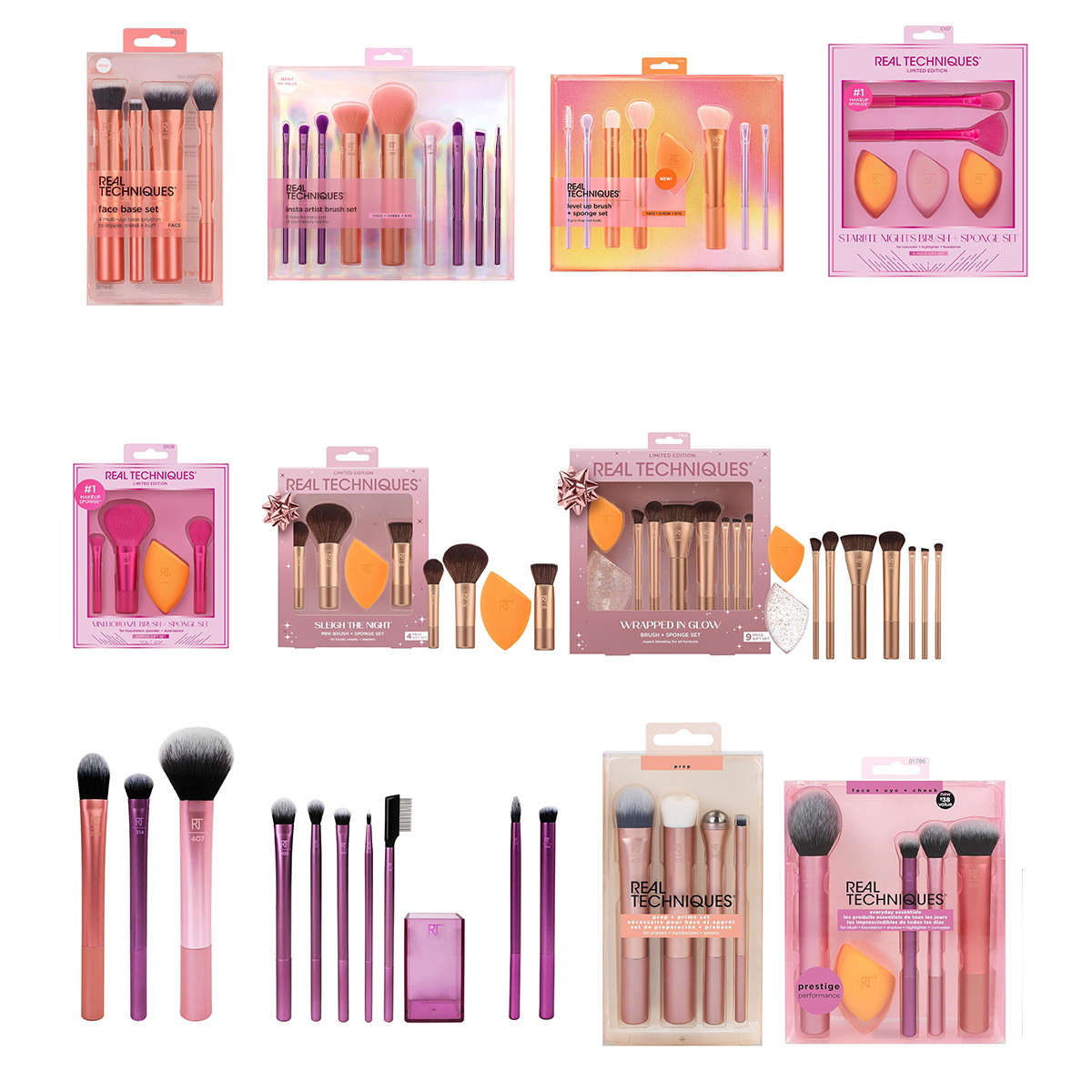 Beauty Makeup Blender - ชุดแปรงแต่งหน้าครบชุด ปี 1997 แปรงปัดแป้ง แปรงปัดแก้ม แปรงเบลนด์อายแชโดว์