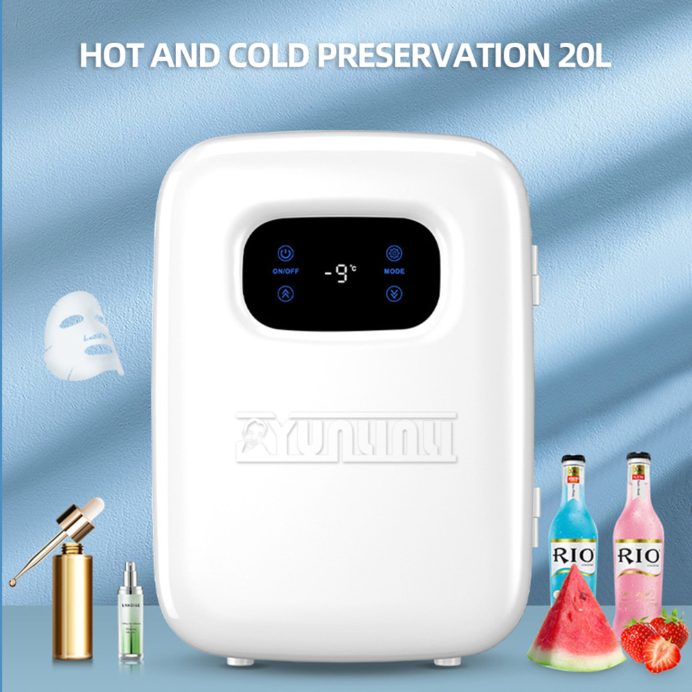 Beauty Makeup Fridge - 20L รถตู้เย็นแบบพกพา Mini มัลติฟังก์ชั่ความงามแต่งหน้าเครื่องสําอางค์ตู้เย็นเครื่องดื่ม Cooling ตู้เย็นอัตโนมัติ