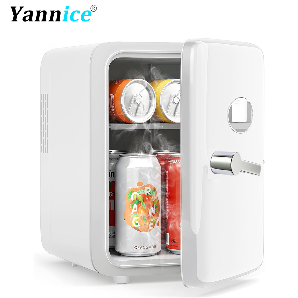 Beauty Makeup Fridge - ตู้เย็นขนาดเล็ก 4 ลิตร สำหรับผลิตภัณฑ์ดูแลผิว ใช้ได้ทั้งในรถยนต์และที่บ้าน ระบบทำความเย็นและความร้อน
