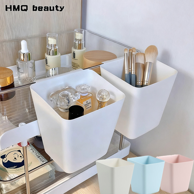 Beauty Makeup Organizer - ตะกร้าแขวนเก็บของอเนกประสงค์ 2/1 ชิ้น สำหรับห้องครัว ห้องนั่งเล่น ใช้จัดเก็บของใช้ในบ้าน