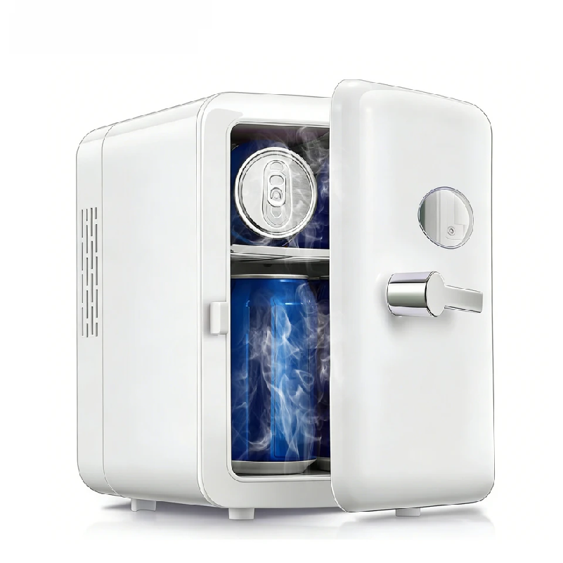 Beauty Makeup Fridge - ตู้เย็นพกพาขนาด 4 ลิตร สำหรับเครื่องสำอาง ใช้ได้ทั้งในรถและที่บ้าน ระบบทำความเย็นและความร้อน