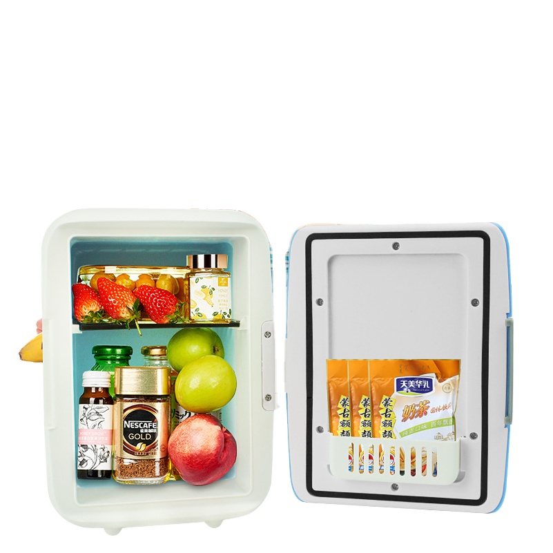 Beauty Makeup Fridge - ตู้เย็นรถยนต์ขนาดเล็ก 2025 สําหรับการแต่งหน้าและความงาม - ตู้แช่เครื่องดื่มท่องเที่ยวกลางแจ้งแบบพกพา 12V