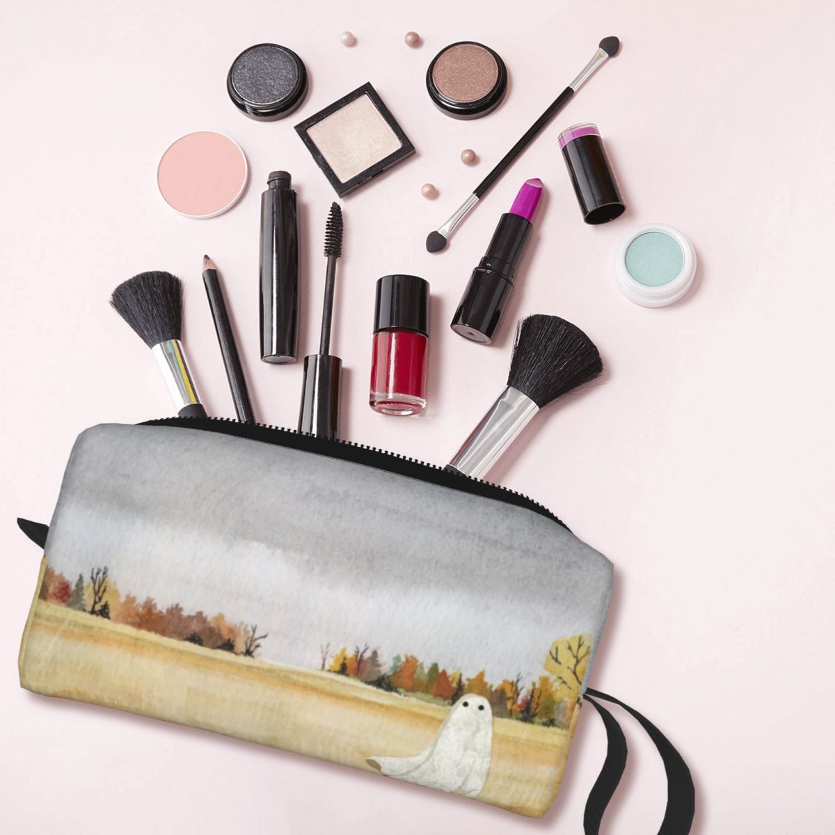 กระเป๋าเครื่องสำอางเดินทางลายผ - Beauty Halloween Makeup บทวิจารณ์และราคา