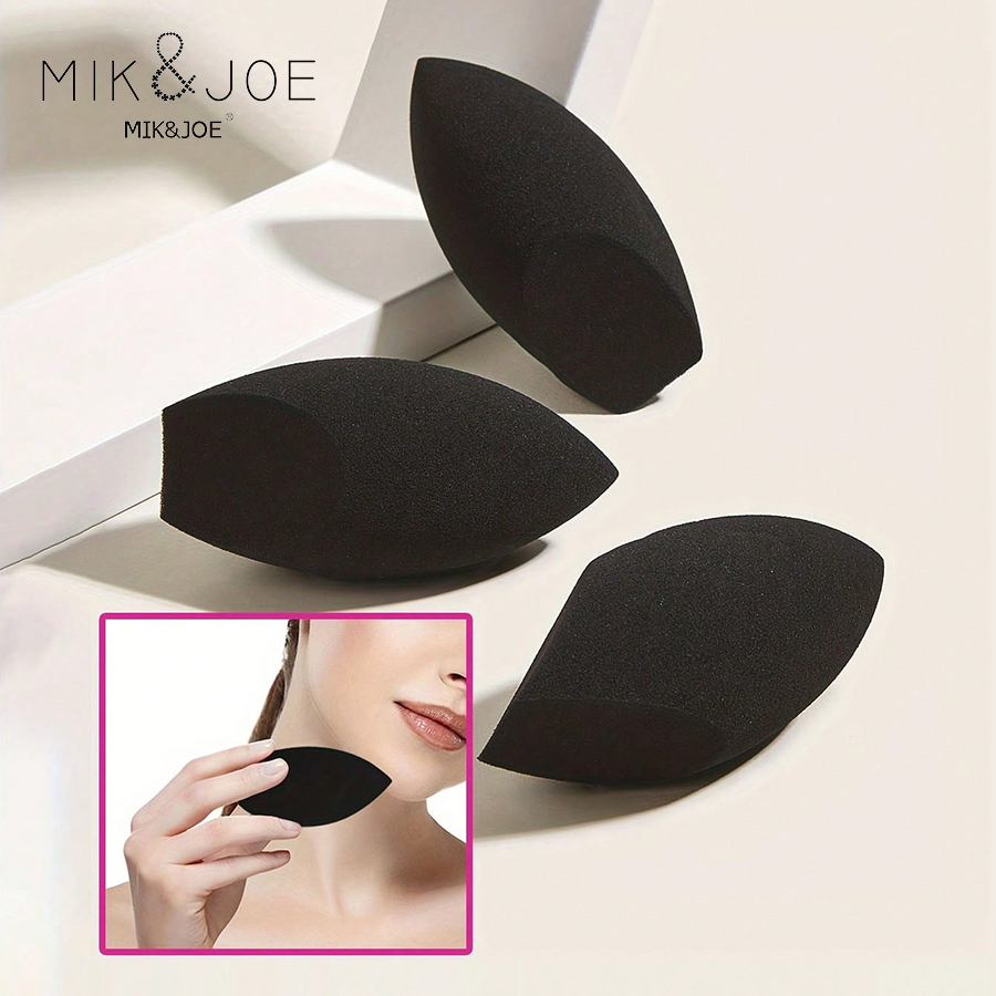 ชุดฟองน้ำแต่งหน้ารูปไข่สีดำ 8/ - Beauty Makeup Blender บทวิจารณ์และราคา