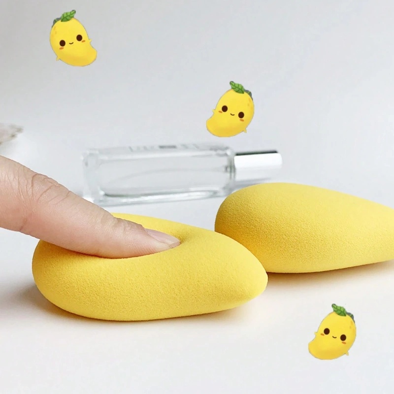 12/2pcs Mango Shape Soft แต่งห - Beauty Makeup Blender บทวิจารณ์และราคา