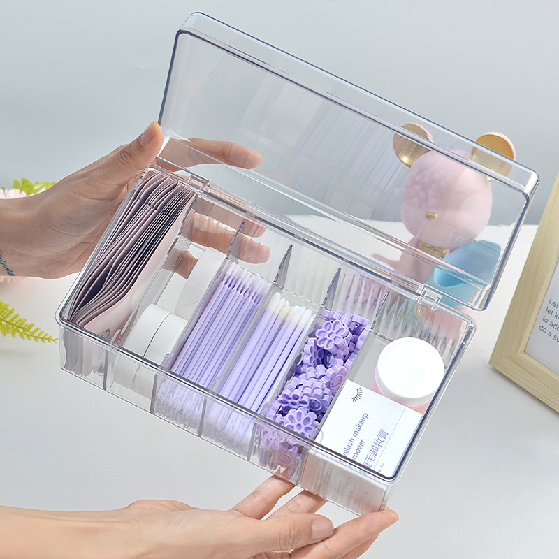 โปร่งใสEyelash Beauty Organize - Beauty Makeup Organizer บทวิจารณ์และราคา