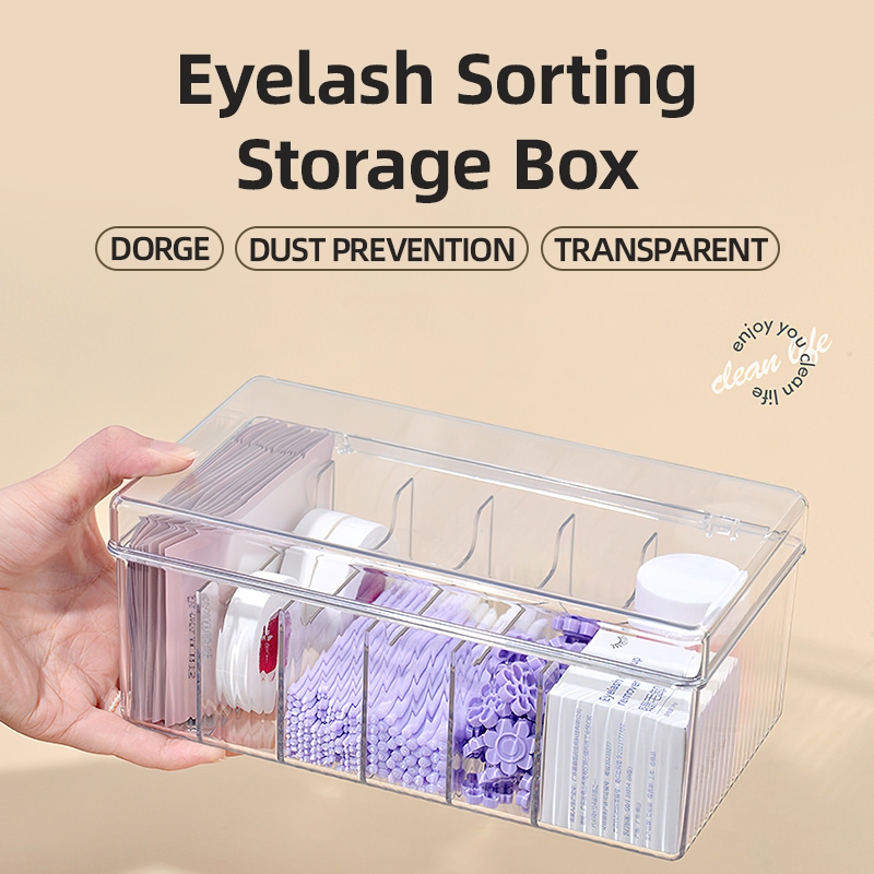 โปร่งใสEyelash Beauty Organize - Beauty Makeup Organizer บทวิจารณ์และราคา