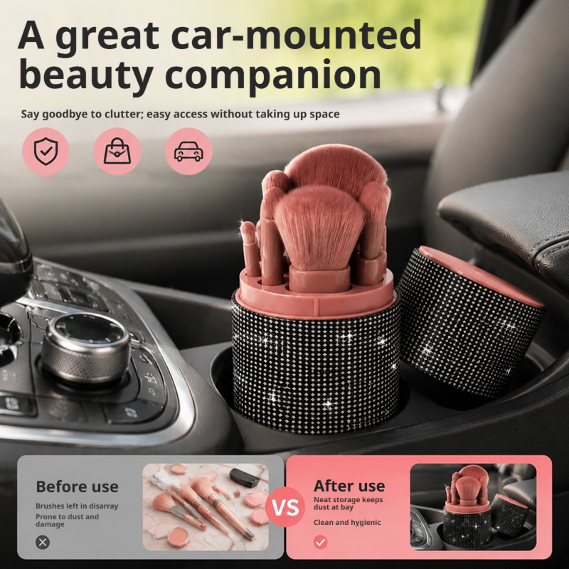 ที่เก็บแปรงแต่งหน้าแบบพกพาสำหร - Beauty Makeup Organizer บทวิจารณ์และราคา