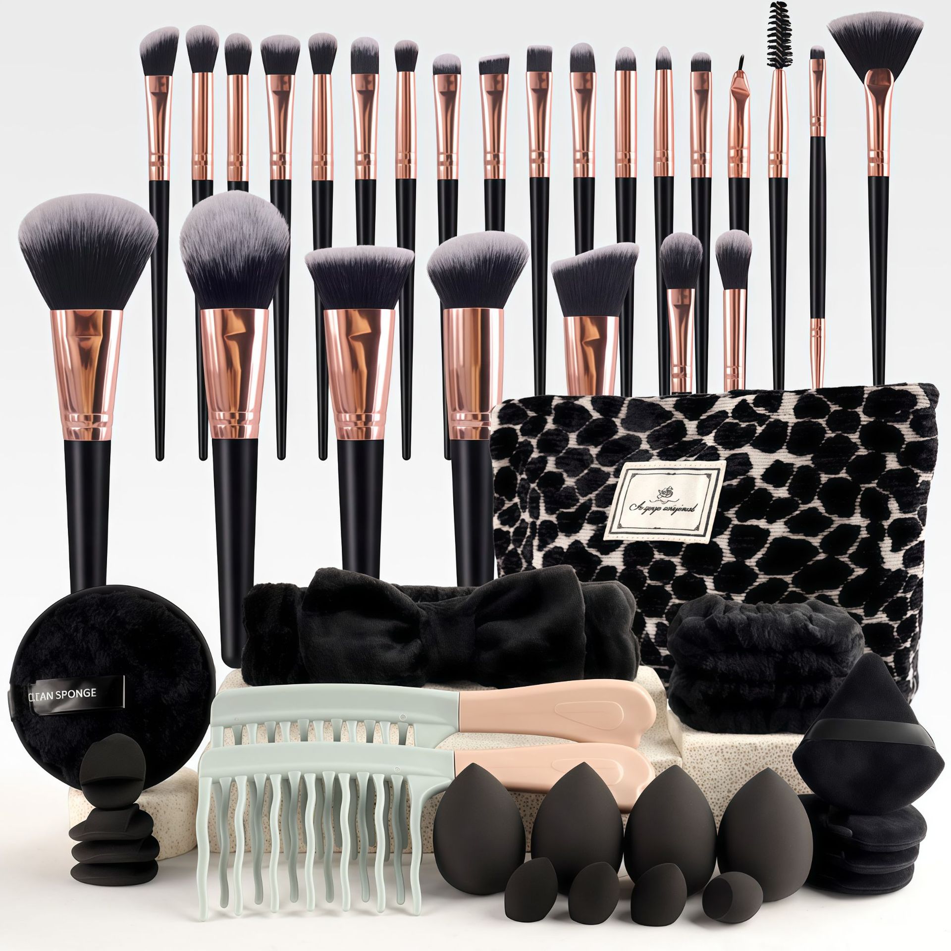 ชุดแปรงแต่งหน้าสไตล์หรูหรา ชุด - Beauty For You Makeup บทวิจารณ์และราคา