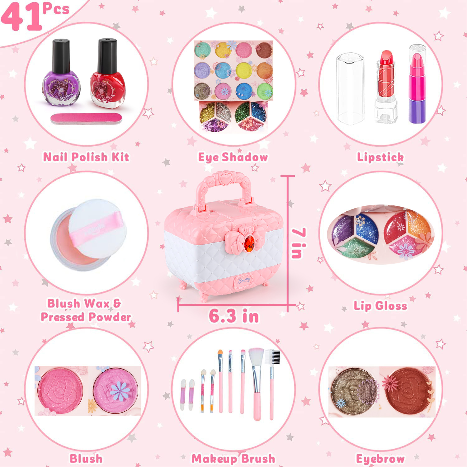 ชุดของเล่นแต่งหน้าสำหรับเด็กผู - Beauty Makeup For Girl บทวิจารณ์และราคา