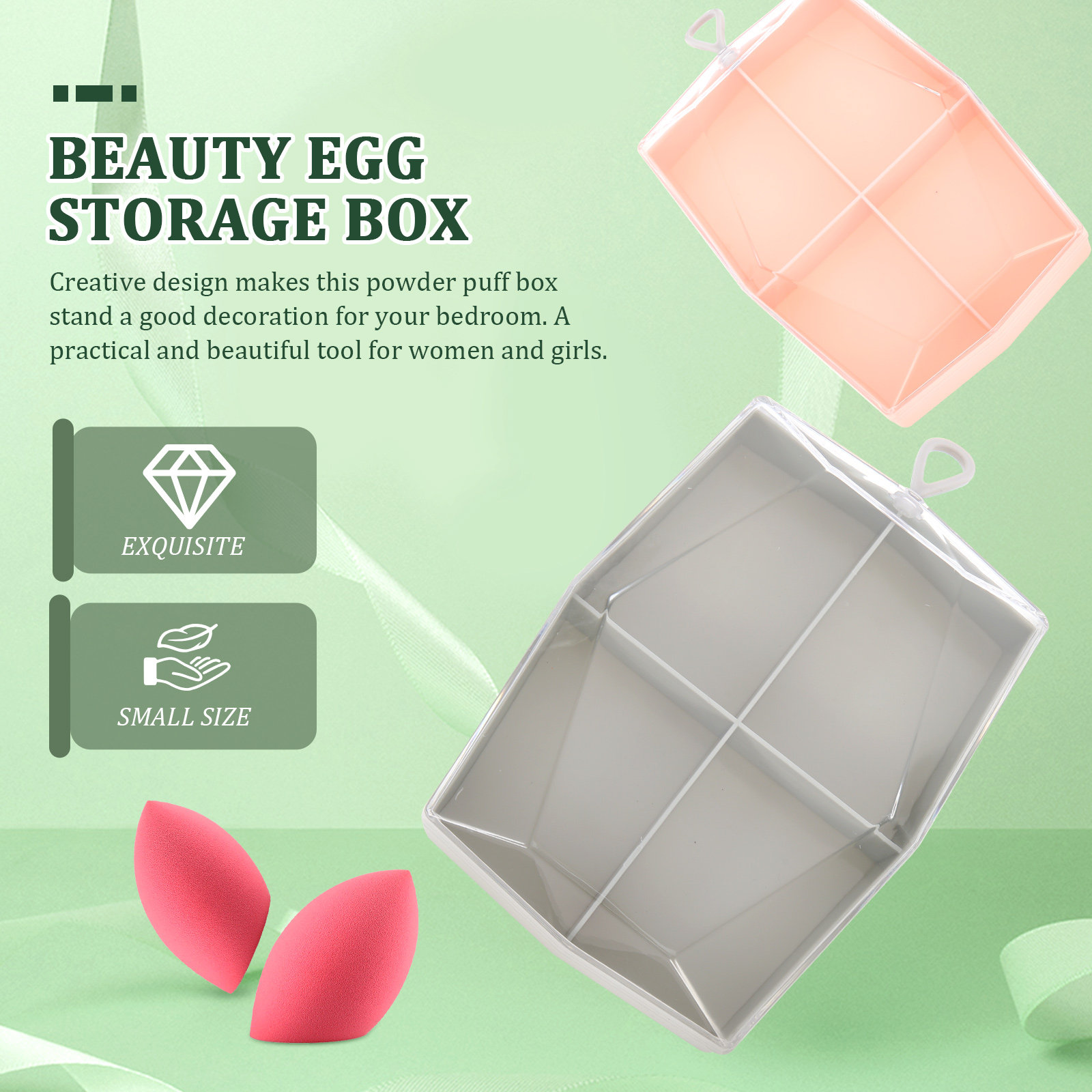 กล่องเก็บฟองน้ำแต่งหน้าแบบพรีเ - Beauty For You Makeup บทวิจารณ์และราคา
