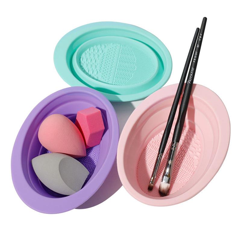 ซิลิโคนแปรงแต่งหน้าแปรงแต่งหน้ - Beauty Makeup Organizer บทวิจารณ์และราคา