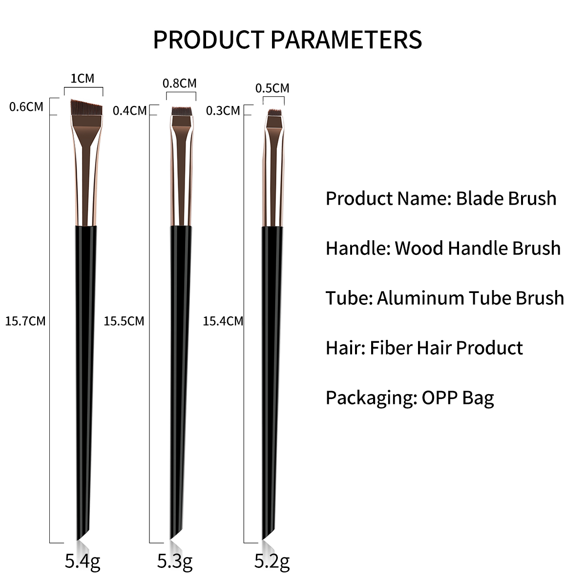 ชุดแปรงเขียนอายไลเนอร์ 3 ชิ้น  - Makeup Beauty Ro บทวิจารณ์และราคา