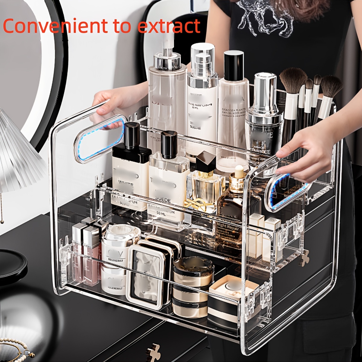 1 ชิ้น ที่จัดระเบียบเครื่องสำอ - Beauty Kiss Makeup บทวิจารณ์และราคา