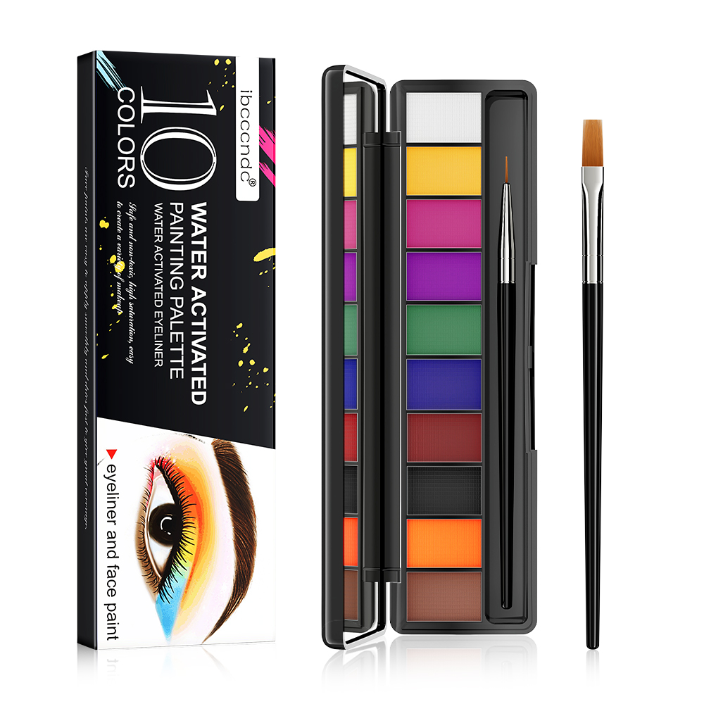 10 สีเรืองแสงเรืองแสงนีออนน้ํา - Beauty Halloween Makeup บทวิจารณ์และราคา