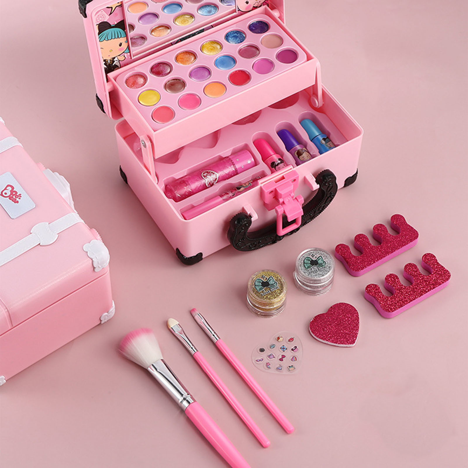 ชุดเครื่องสำอางเด็ก ลิปสติก ขอ - Beauty Kiss Makeup บทวิจารณ์และราคา