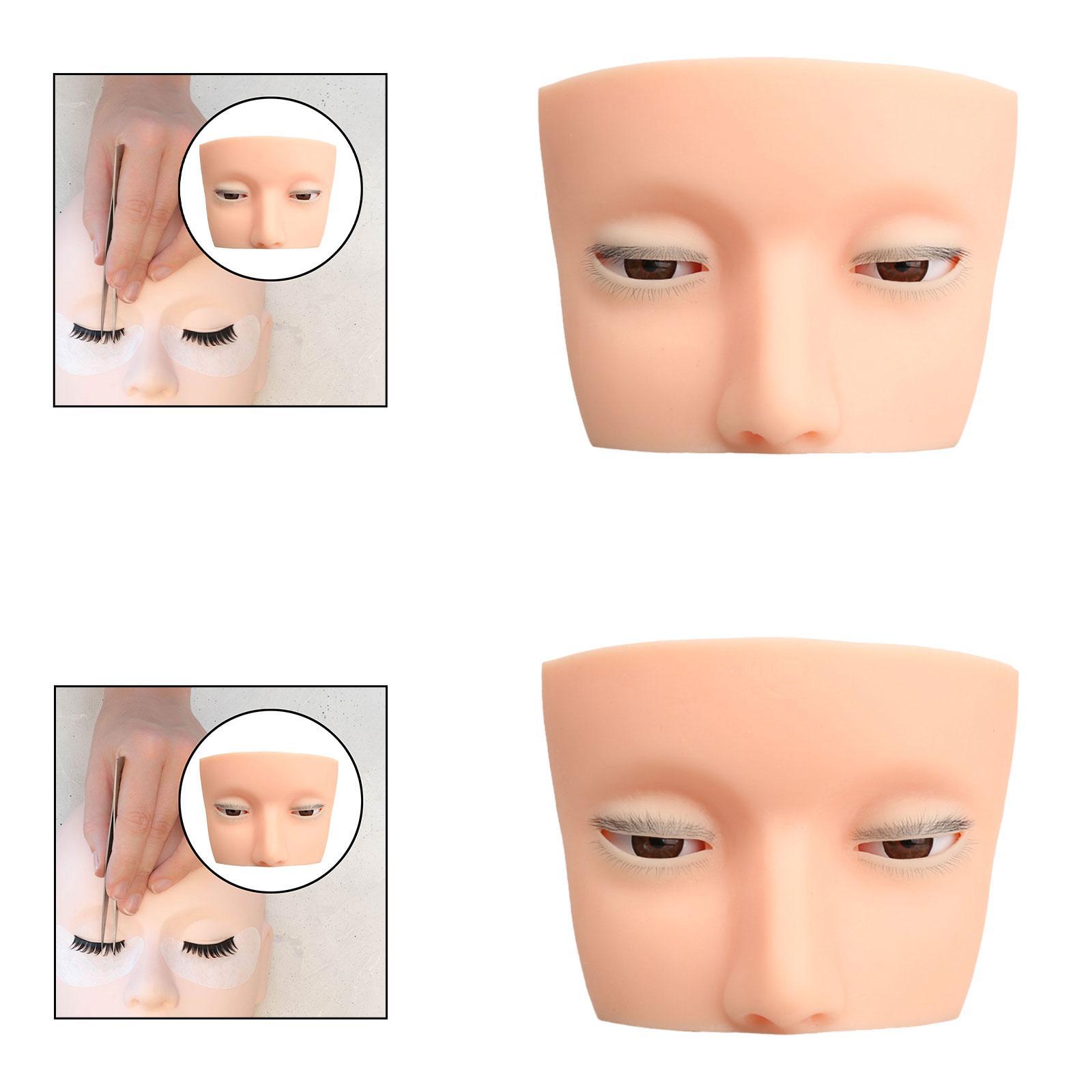 หัวหุ่นซิลิโคนสำหรับฝึกติดขนตา - Beauty Makeup School บทวิจารณ์และราคา