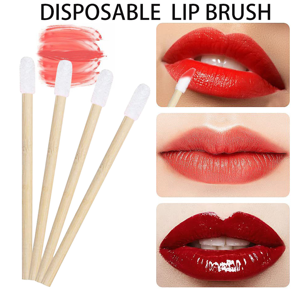 ชุดแปรงทาปาก 50/100 ชิ้น ด้ามไ - Beauty Kiss Makeup บทวิจารณ์และราคา