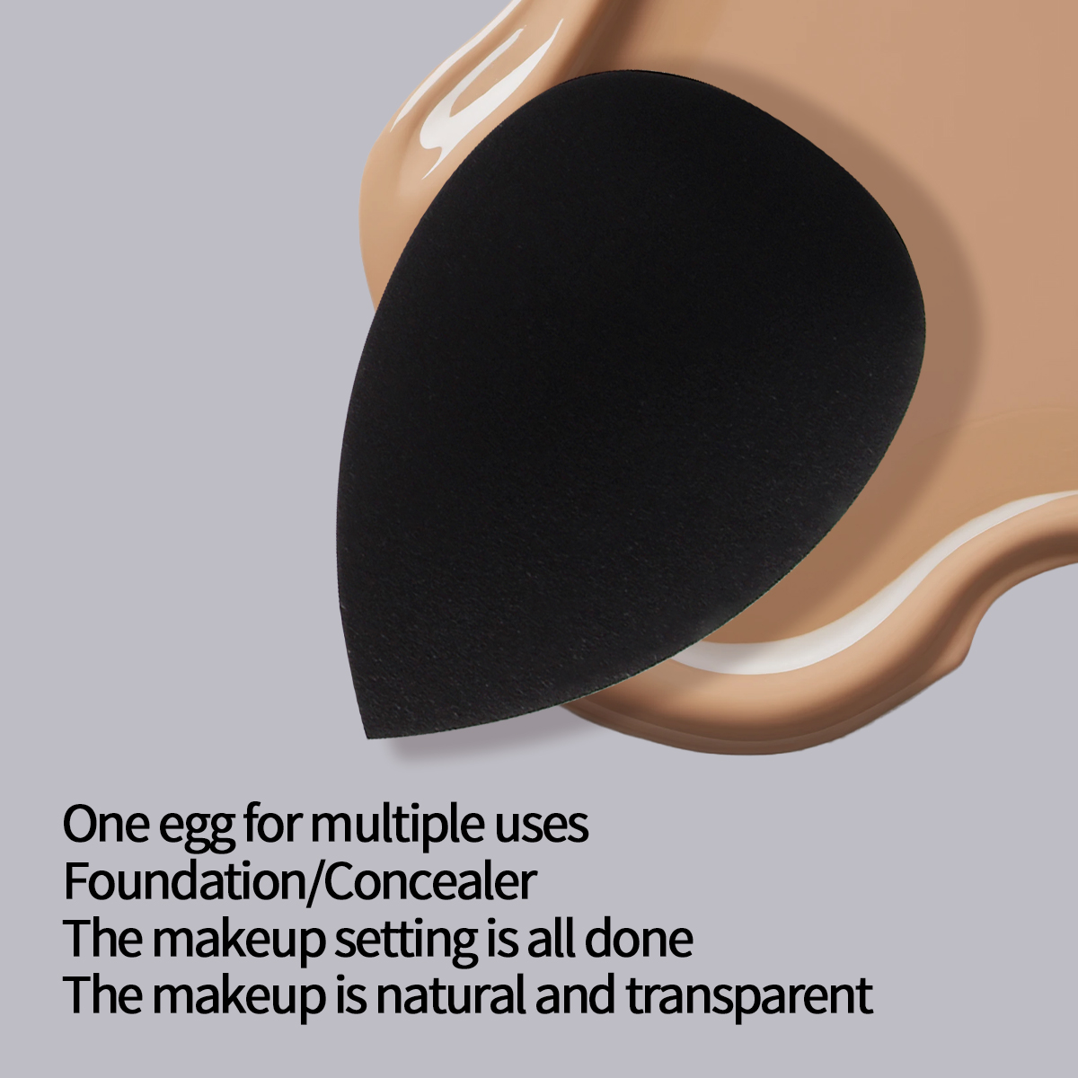 ชุดฟองน้ำแต่งหน้าสีดำขายดี หลา - Beauty Makeup Egg บทวิจารณ์และราคา