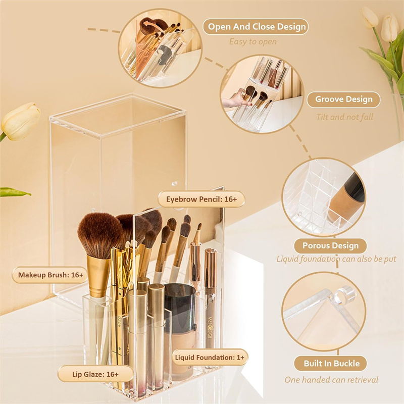 ผู้ถือแปรงแต่งหน้าOrganizer Cl - Beauty Makeup Organizer บทวิจารณ์และราคา