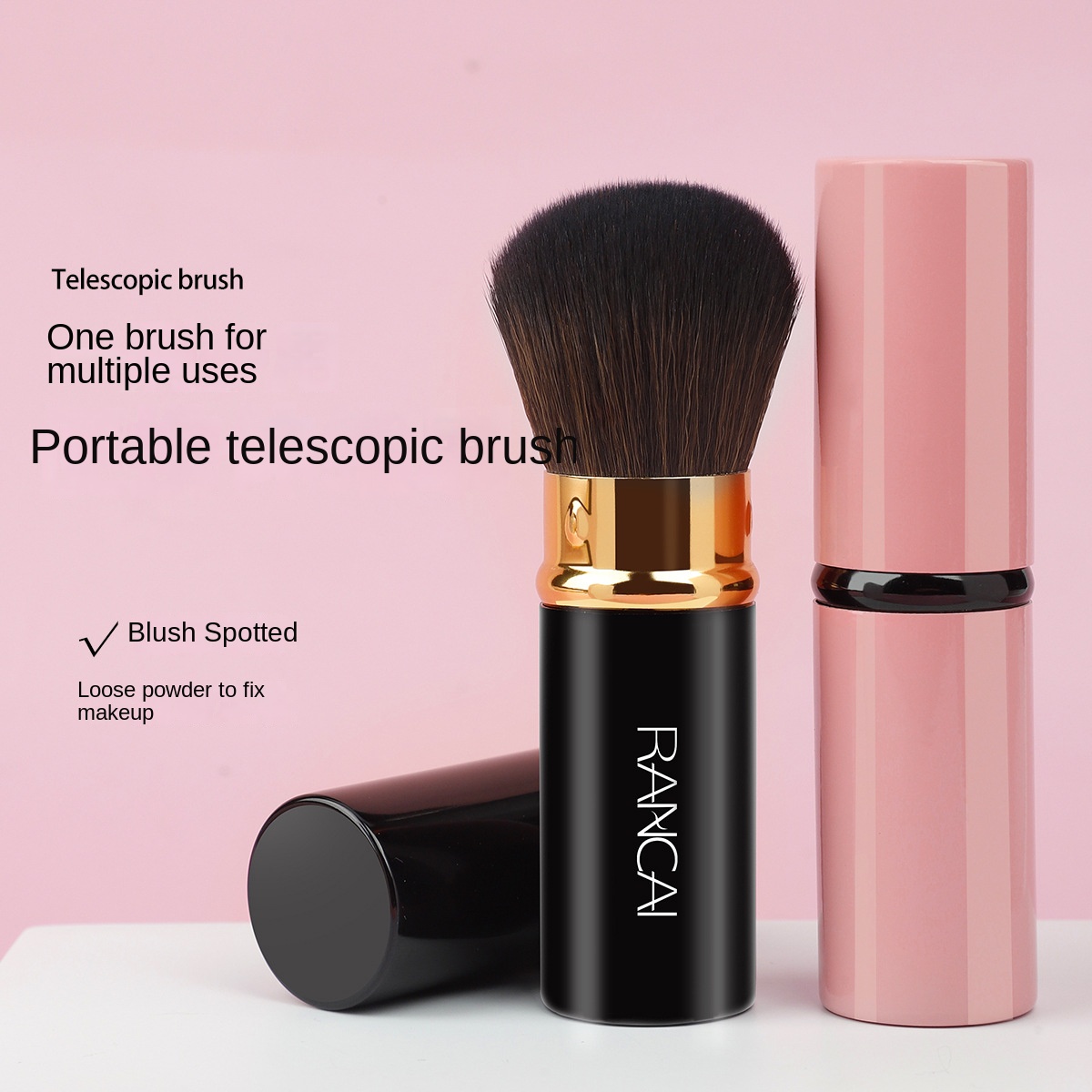 Pro Retractable Soft แปรงแต่งห - Makeup Beauty Ro บทวิจารณ์และราคา